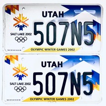 2002 United States Utah Olympic Winter Games Passenger License Plate 507N5 - $41.57
