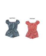 GAP KIDS Short Sleeve Romper Light Wash or Pink Reef Girls Sz 8-10/12 NWT - $17.80