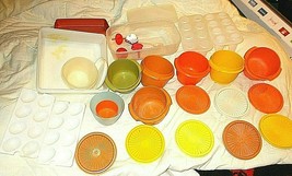 Tupperware Mixed Lot of 25 Pieces Includes 2 Mini Ice Cube and Popsicle Trays - £21.83 GBP