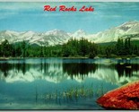 Rosso Rocks Lago Estes Park Colorado Co Unp Non Usato Cromo Cartolina G3 - £2.41 GBP