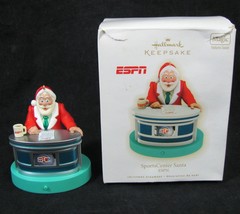 Keepsake Magic Christmas Ornament ESPN Sports Center Santa Talks Hallmark 2009 - £12.49 GBP
