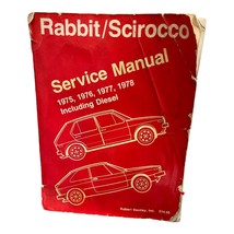 Volkswagen service manual Rabbit Scirocco 1975 1978 Robert Bentley - $11.49