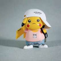 Pokemoon Piikachu Action Figure 8CM Cartoon PVC Model Toys #B - £15.75 GBP