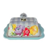 Pioneer Woman ~ Stoneware ~ Double Butter Dish ~ SWEET ROMANCE Pattern - $749.88 MXN