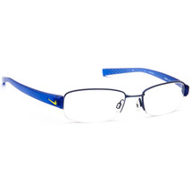 Nike Men&#39;s Eyeglasses 8073 410 Blue Half Rim Frame 53[]18 140 - £97.79 GBP