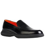 Santoni Dun-Pfgno1 Men&#39;s Black Leather Italy Shoes Size US 11 Fit Large - £361.00 GBP