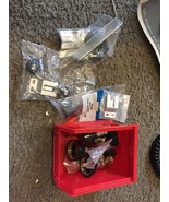 LOT of CB Radio Mic Attachment parts knob latch procomm Antenna Adapter ... - $45.59