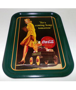 Vintage Coca Cola Tray Celebration*Groceries*Family*&amp; Coca Cola Org Artw... - £30.67 GBP