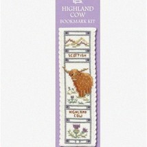 Highland Cow Cross Stitch Bookmark Kit - Stitch, Read, and Admire the Majestic B - $54.40