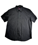 UNTUCKit men&#39;s Coufran Black Button Up Relaxed Fit 100% Cotton Shirt size M - $20.95