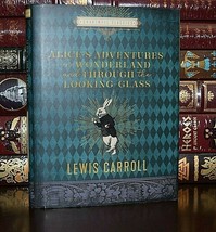 NEW Alice in Wonderland Looking Glass Lewis Carroll Hardcover Collectible Gift  - £14.91 GBP