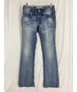 Ariat Real Denim Women&#39;s Size 27x32.5 Embroidered Stretch Blue Bootcut J... - $28.49