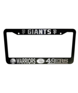 Set of 2 - San Francisco Giants, 49ers, Warriors Black Car License Plate... - $531.30 MXN+