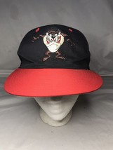 Vintage Taz 1993 Hat Looney Tunes Baseball Cap Snapback Adjustable Red - £14.73 GBP