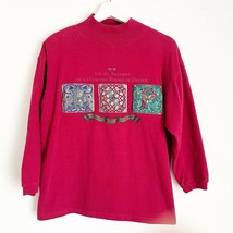 Vintage 90’s Compagnie Internationale Express Mockneck Sweatshirt Red Ap... - $24.99