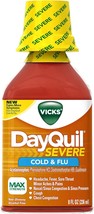 Vicks DayQuil Severe Cold &amp; Flu Relief Liquid 8 Fl Oz - £22.37 GBP
