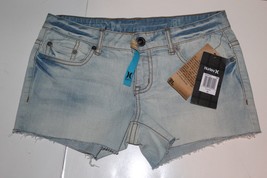 Hurley 81 Skinny Cutoff Denim Shorts Size 25 Brand New - £17.24 GBP