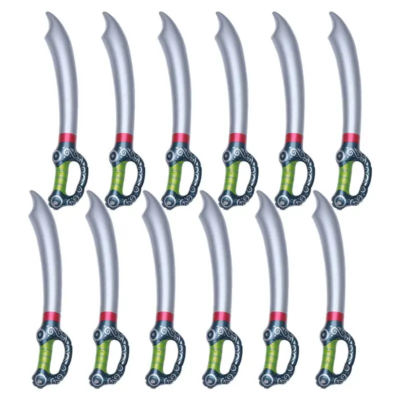 12Pcs Inflatable Sword Toy Outdoor Amusement Swimming Pool Water Fun Sports - £18.44 GBP