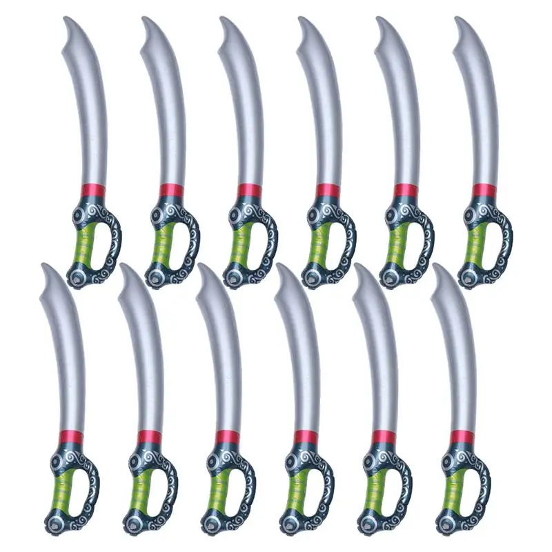 12Pcs Inflatable Sword Toy Outdoor Amusement Swimming Pool Water Fun Sports - £18.41 GBP