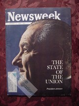 Newsweek January 11 1965 1/11/65 Jan 65 State Of The Union Lyndon Johnson +++ - £5.17 GBP