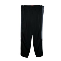 Y2k Adidas Shiny Track Pants Black With Gray Side Stripes Mens Large Act... - €19,36 EUR