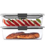 Leak Proof Brilliance Food Storage Plastic Containers With Lids Clear 2 ... - £37.39 GBP