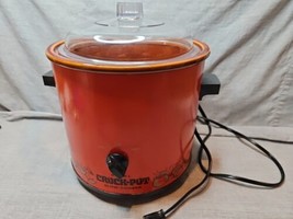 Vintage Rival Crock Pot Model 3100/2 3.5 Quart, Orange, Tested/Works - £15.26 GBP