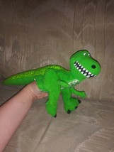 Burger King Disney Pixar Toy Story Rex Hand Puppet Plush 15&quot; Dinosaur Dino Green - £10.09 GBP