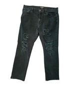 Lucky Brand 410 Men’s Athletic Destressed Black Flex Fit  Jeans 40x32 - $26.05 CAD