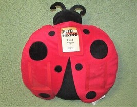 Plush Ladybug Pillow Photo Frame 12&quot; Fab Frame New View 1&quot; Never Used Red Black - £12.58 GBP