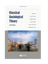 Classical Sociological Theory Second Edition Softcover Book Blackwell Publishing - £4.90 GBP