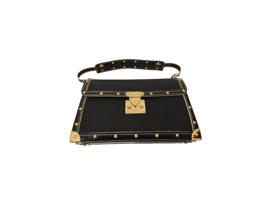 LOUIS VUITTON  L&#39;Aimable Suhali Leather Studded Black Bag - £866.42 GBP