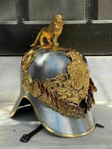 Medieval Royal Bavarian Hartschiere Lion Helmet Steel LARP German Cosplay Helmet - £1,461.07 GBP