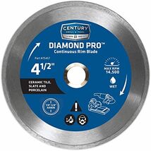 Century Drill &amp; Tool 75457 Diamond Continuous Rim Blade, 4-1/2" - $27.02
