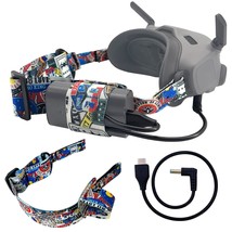 Adjustable Head Strap And Power Cable 30Cm For Dji Avata Goggles 2, Powe... - £25.15 GBP