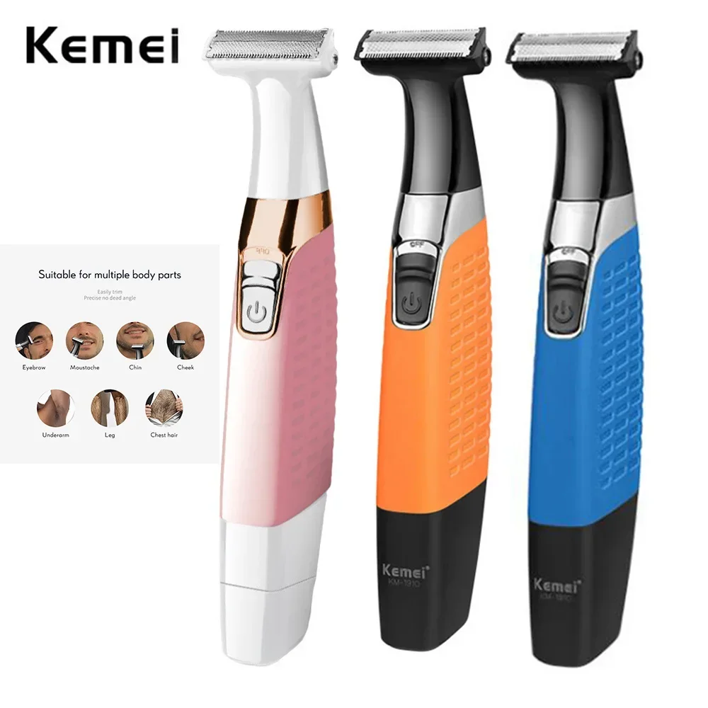 Kemei Electric Shaver One Blade USB Rechargeable Beard and Mustache Trimmer - £27.10 GBP