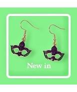 Mardi Gras Glitter Bottle Dangle Earrings - $8.21 CAD