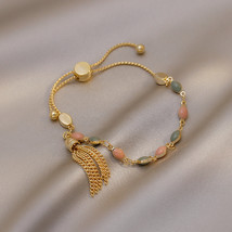 New design fashion jewelry simple color dripping oil chain tassel bracelet elega - £9.91 GBP