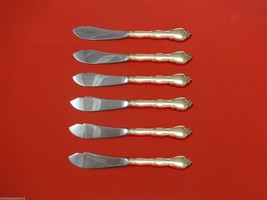 Rose Tiara by Gorham Sterling Silver Trout Knife Set 6pc. Custom Made 7 1/2&quot; - £335.92 GBP