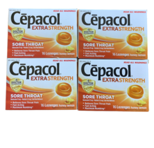 Cepacol Throoat Honey Lemon Lozenge Extra Strength 16 Count / 4 Boxes - £27.65 GBP