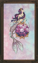 Chart n Embellishment and SP Threads MERMAID TREASURES Amethyst by Bella Filipin - £34.02 GBP