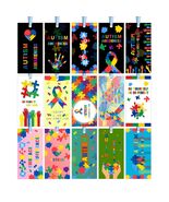 HUGAUTISM 180 Pcs Autism Awareness Calming Sensory Bookmarks Multicolor - $15.72 CAD