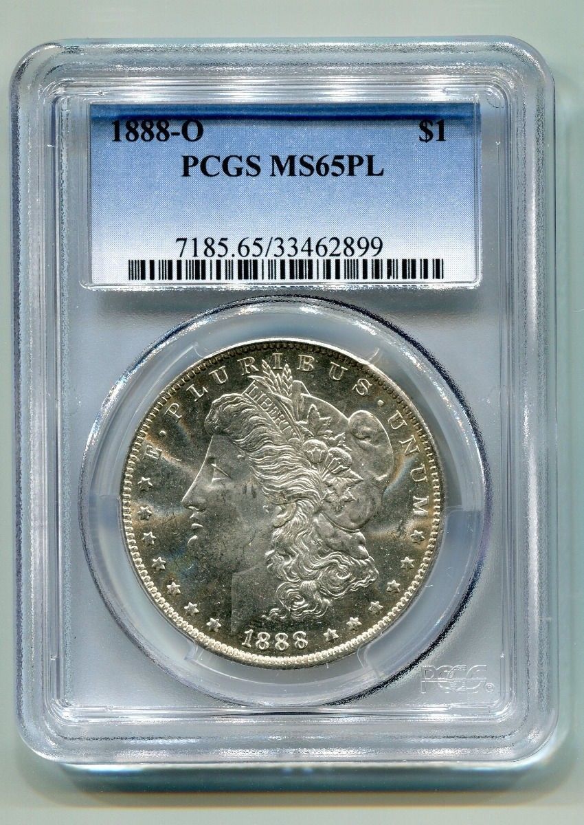 1888-O MORGAN SILVER DOLLAR PCGS MS65PL NICE ORIGINAL COIN PREMIUM QUALITY PQ - $1,050.00