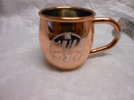 Hallmark &quot;Mule Is My Muse Mug&quot; Copper Metal Ornament NEW WITH TAG - $16.78