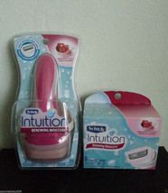 Schick Intuition Women's Razor Handle+ 8 Refill Cartridges.Renewing Moisture.NIB - $44.99