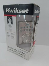 Kwikset Electronic Deadbolt Keyless Entry Grade 3 - #92640 Lifetime Warranty - £54.66 GBP