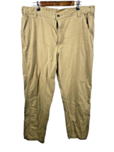 Carhartt Mens Rugged Flex Relaxed Fit Canvas Work Pants Size 40x34 Tan K... - $39.29