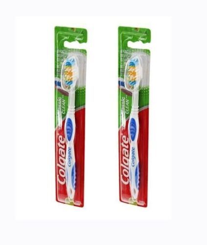 Toothbrush Colgate Classic Full Head Toothbrush Medium Bristles Blue 2 Pk - $3.96