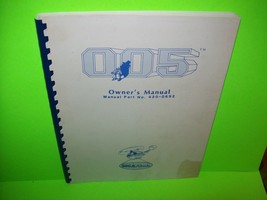 005 Original Video Arcade Game Service Manual With Schematics Vintage - £25.70 GBP