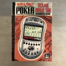 Texas Hold Em Poker Handheld Excalibur World Series Electronic Game New Open Box - £8.35 GBP